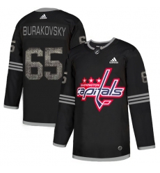 Men's Adidas Washington Capitals #65 Andre Burakovsky Black Authentic Classic Stitched NHL Jersey