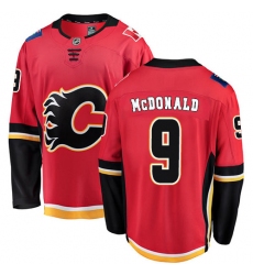 Youth Calgary Flames #9 Lanny McDonald Fanatics Branded Red Home Breakaway NHL Jersey