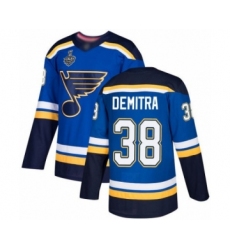 Men's St. Louis Blues #41 Robert Bortuzzo Authentic Navy Blue Alternate 2019 Stanley Cup Final Bound Hockey Jersey