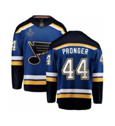 Youth St. Louis Blues #44 Chris Pronger Fanatics Branded Royal Blue Home Breakaway 2019 Stanley Cup Champions Hockey Jersey