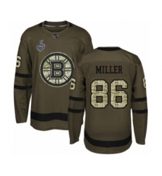 Youth Boston Bruins #86 Kevan Miller Authentic Green Salute to Service 2019 Stanley Cup Final Bound Hockey Jersey
