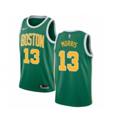 Men's Nike Boston Celtics #13 Marcus Morris Green Swingman Jersey - Earned Edition
