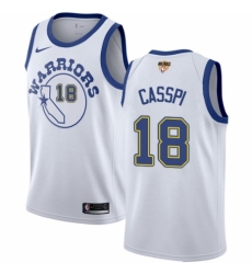 Youth Nike Golden State Warriors #18 Omri Casspi Swingman White Hardwood Classics 2018 NBA Finals Bound NBA Jersey