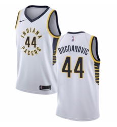 Men's Nike Indiana Pacers #44 Bojan Bogdanovic Authentic White NBA Jersey - Association Edition