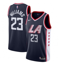 Youth Nike Los Angeles Clippers #23 Louis Williams Swingman Navy Blue NBA Jersey - City Edition