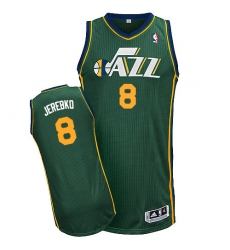 Men's Adidas Utah Jazz #8 Jonas Jerebko Authentic Green Alternate NBA Jersey