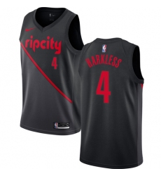 Women's Nike Portland Trail Blazers #4 Moe Harkless Swingman Black NBA Jersey - 2018 19 City Edition
