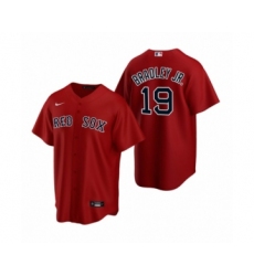 Women's Boston Red Sox #19 Jackie Bradley Jr. Nike Red Replica Alternate Jersey