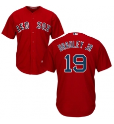 Youth Majestic Boston Red Sox #19 Jackie Bradley Jr Authentic Red Alternate Home Cool Base MLB Jersey