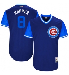 Men's Majestic Chicago Cubs #8 Ian Happ 