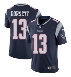 Youth Nike New England Patriots #13 Phillip Dorsett Navy Blue Team Color Vapor Untouchable Limited Player NFL Jersey