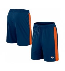 Men's Denver Broncos Navy Performance Shorts
