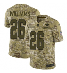 Youth Nike New Orleans Saints #26 P. J. Williams Limited Camo 2018 Salute to Service NFL Jersey