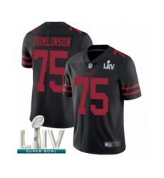Men's San Francisco 49ers #75 Laken Tomlinson Black Alternate Vapor Untouchable Limited Player Super Bowl LIV Bound Football Jersey