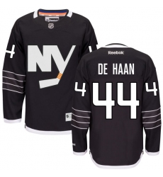 Men's Reebok New York Islanders #44 Calvin de Haan Authentic Black Third NHL Jersey