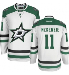 Youth Reebok Dallas Stars #11 Curtis McKenzie Authentic White Away NHL Jersey