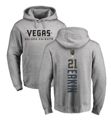 NHL Adidas Vegas Golden Knights #21 Cody Eakin Gray Backer Pullover Hoodie