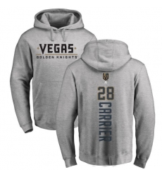 NHL Adidas Vegas Golden Knights #28 William Carrier Gray Backer Pullover Hoodie