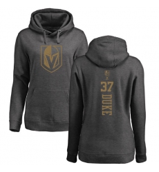 NHL Women's Adidas Vegas Golden Knights #37 Reid Duke Charcoal One Color Backer Pullover Hoodie