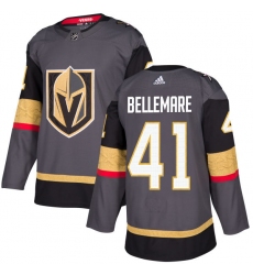 Men's Adidas Vegas Golden Knights #41 Pierre-Edouard Bellemare Authentic Gray Home NHL Jersey