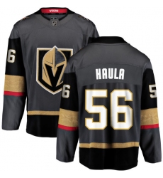 Men's Vegas Golden Knights #56 Erik Haula Authentic Black Home Fanatics Branded Breakaway NHL Jersey
