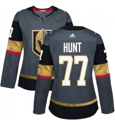 Women's Adidas Vegas Golden Knights #77 Brad Hunt Authentic Gray Home NHL Jersey