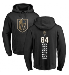 NHL Adidas Vegas Golden Knights #84 Mikhail Grabovski Black Backer Pullover Hoodie
