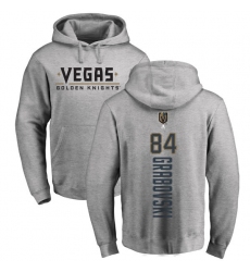 NHL Adidas Vegas Golden Knights #84 Mikhail Grabovski Gray Backer Pullover Hoodie