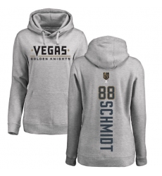 NHL Women's Adidas Vegas Golden Knights #88 Nate Schmidt Gray Backer Pullover Hoodie