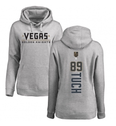NHL Women's Adidas Vegas Golden Knights #89 Alex Tuch Gray Backer Pullover Hoodie