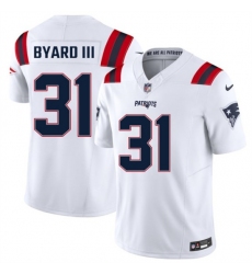 Men's New England Patriots #31 Kevin Byard III White 2026 F.U.S.E. Vapor Limited Stitched Football Jersey