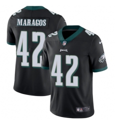 Men's Nike Philadelphia Eagles #42 Chris Maragos Black Alternate Vapor Untouchable Limited Player NFL Jersey