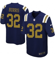 Youth Nike New York Jets #32 Juston Burris Limited Navy Blue Alternate NFL Jersey