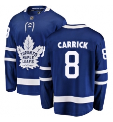 Men's Toronto Maple Leafs #8 Connor Carrick Fanatics Branded Royal Blue Home Breakaway NHL Jersey