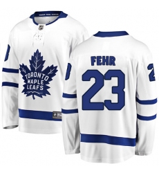 Men's Toronto Maple Leafs #23 Eric Fehr Fanatics Branded White Away Breakaway NHL Jersey
