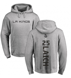 NHL Adidas Los Angeles Kings #25 Brooks Laich Ash Backer Pullover Hoodie