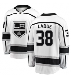Youth Los Angeles Kings #38 Paul LaDue Authentic White Away Fanatics Branded Breakaway NHL Jersey