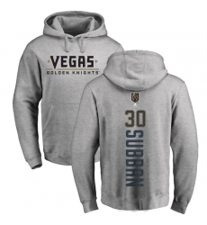 NHL Adidas Vegas Golden Knights #30 Malcolm Subban Gray Backer Pullover Hoodie