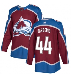 Youth Adidas Colorado Avalanche #44 Mark Barberio Premier Burgundy Red Home NHL Jersey