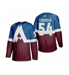 Youth Colorado Avalanche #54 Anton Lindholm Authentic Burgundy Blue 2020 Stadium Series Hockey Jersey
