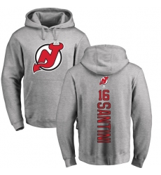 NHL Adidas New Jersey Devils #16 Steve Santini Ash Backer Pullover Hoodie