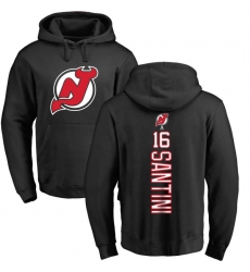 NHL Adidas New Jersey Devils #16 Steve Santini Black Backer Pullover Hoodie
