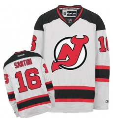 Women's Reebok New Jersey Devils #16 Steve Santini Authentic White Away NHL Jersey