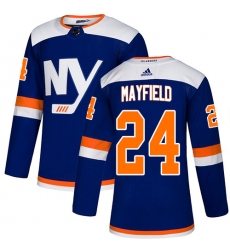 Youth Adidas New York Islanders #24 Scott Mayfield Premier Blue Alternate NHL Jersey