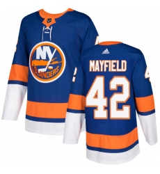 Youth Adidas New York Islanders #42 Scott Mayfield Premier Royal Blue Home NHL Jersey