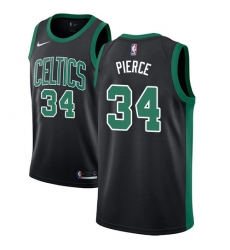 Women's Adidas Boston Celtics #34 Paul Pierce Swingman Black NBA Jersey - Statement Edition
