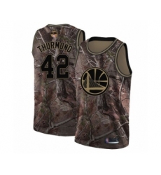 Youth Golden State Warriors #42 Nate Thurmond Swingman Camo Realtree Collection Basketball 2019 Basketball Finals Bound Jersey