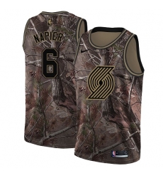 Men's Nike Portland Trail Blazers #6 Shabazz Napier Swingman Camo Realtree Collection NBA Jersey