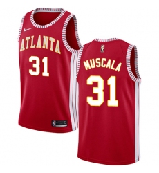 Youth Nike Atlanta Hawks #31 Mike Muscala Authentic Red NBA Jersey Statement Edition