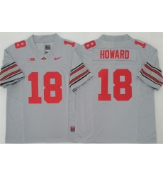 Men's Ohio State Buckeyes #18 Will Howard Gray 2025 F.U.S.E. Limited Stitched Jersey